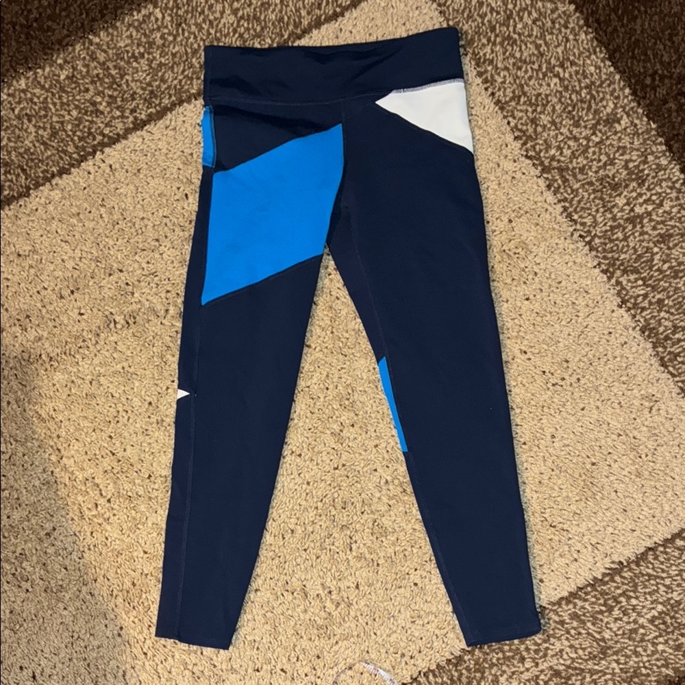 JoyLab Asymmetrical Blue and White Leggings